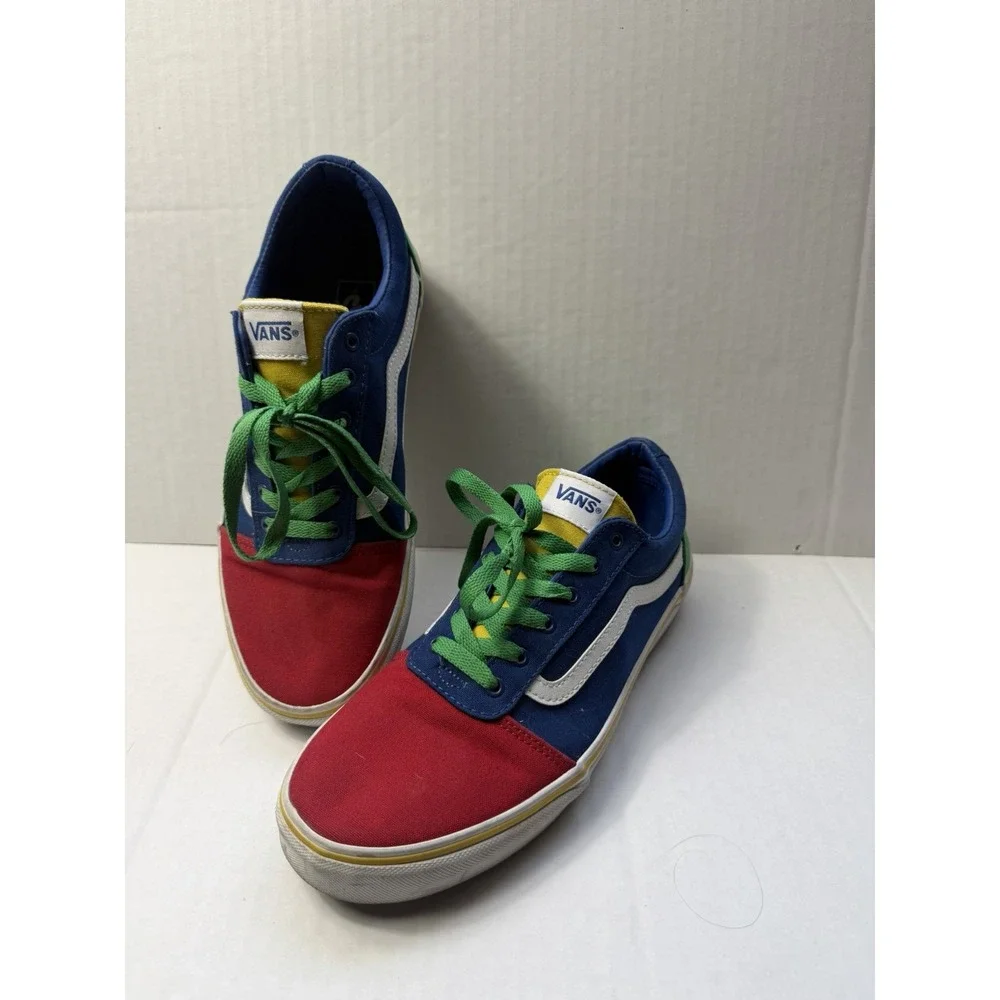 Vans sk8 colorblock lace up sneakers shoes, 7Y